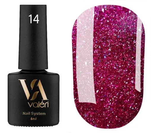 VALERI Flash Gel Polish Гель-лак світловідбивний 6 мл №014